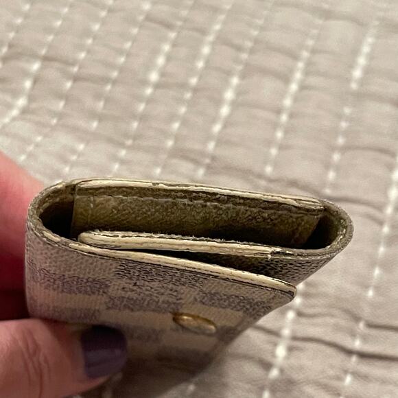 Louis Vuitton LV 4 Key Holder Damier Azur Authentic COA - Picture 9 of 11